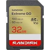 SANDISK 32B Extreme GB SD UHS-I Memory Card, Up to 100MB/s Read, 60MB/s Write Memory Card for 4K Video for DSLR and Mirrorless Camera