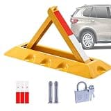 Lockable Folding Security Bollard Folding Parking Lock for Car Park Protection.Heavy Duty Parking Barrier - Lockable Folding Security Bollard for Car Park Protection - Tr