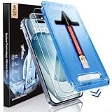 MAGIC JOHN 2 Pack for iPhone 15 Tempered Glass Screen Protector 6.1 inch [Not Max], Auto Dust-Elimination Installation, Bubble Free, Dynamic Island Compatible, HD Clear, Easy Installation