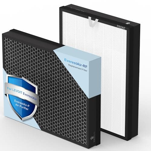 EverestAir-P Air Purifier Filter Replacement for LEVOIT EverestAir Air Purifier H13 True HEPA Activated Carbon Filter，# EverestAir-RF 2pack