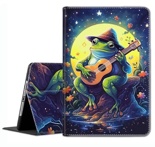 Case for Galaxy Tab A7 10.4 Inch 2022/2020 (SM-T509 T500 T503 T505 T507) - Slim Fit Standing Cover with Auto Sleep/Wake for Samsung Galaxy Tab A7 10.4 Inch，Froggy Cowboy Plays Guitar
