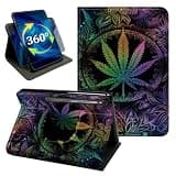 for Galaxy Tab S10 Lite/S10 FE/S9 FE/S9 11" Neon Weed Stand Cover