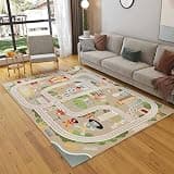 Home Graphene Yoga Heating Mat, Foot Warmers Under Desk with Timer & Multiple Heat Settings, Soft Plush Electric Heating Carpet, Ideal for Bedroom, Living Room, Office(A,160 * 240CM)