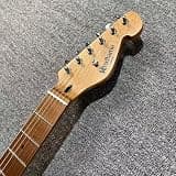 Rhxflame Vintage Electric Guitar Alder Body Roasted Maple Neck Rounded Frets Vintage Tuners,Beginner Guitar,Cream