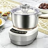 Daoseolo 3-in-1 Dough Mixer with Timer & Fermentation, 7.4QT Stainless Steel Bowl, Electric Kneading Machine for Bread, Pizza & Pasta