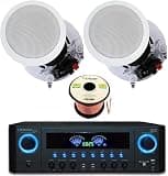 Home Audio System Kit Amplifier with Dual Voltage, for Spring Summer Front Porch Garden Patio Home Decor02