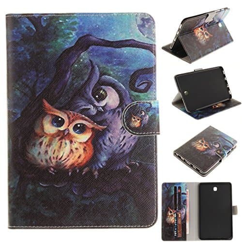 Galaxy Tab S2 8.0 Case, Ngift [Owl] PU Leather [Card Slots] Folio Leather Stand Shell Flip Case Cover for Samsung Galaxy Tab S2 Tablet (8.0 inch, SM-T710 T715)