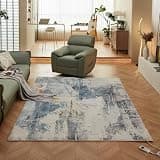Electric Warming Carpet, Large Heated Floor Mat with Timer, Soft Plush Heated Area Rug, Foot Warmers Under Desk for Bedroom, Living Room, Office(C,150 * 200CM)