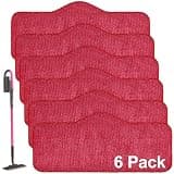 Yuunaie Steam Mop Pads for Schenley, 6-Pack Microfiber Pads for Schenley Steam Mop 7 in 1, Machine Washable Reusable Replacement Mop Pads Compatible with Schenley Steam Mop Cleaner