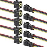ZHOFONET 4 Pin Waterproof Connector,Waterproof Electrical Car Auto Wire Connector,16AWG Male Female Quick Disconnect Wire Connectors for Car Truck Motorcycle Marine Boat(5Pack)