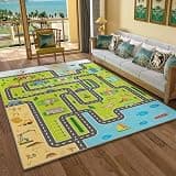Home Graphene Yoga Heating Mat, Foot Warmers Under Desk with Timer & Multiple Heat Settings, Soft Plush Electric Heating Carpet, Ideal for Bedroom, Living Room, Office(B,100 * 200CM)
