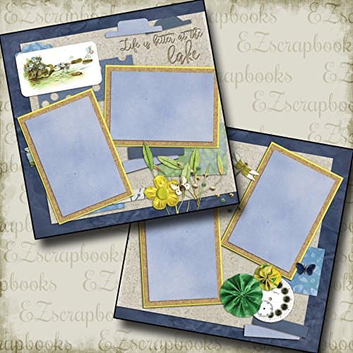 Life is Better at The Lake - Premade Scrapbook Pages - EZ Layout 2088