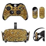 MightySkins Skin Compatible with Oculus Rift CV1 wrap Cover Sticker Skins Gold Glitter