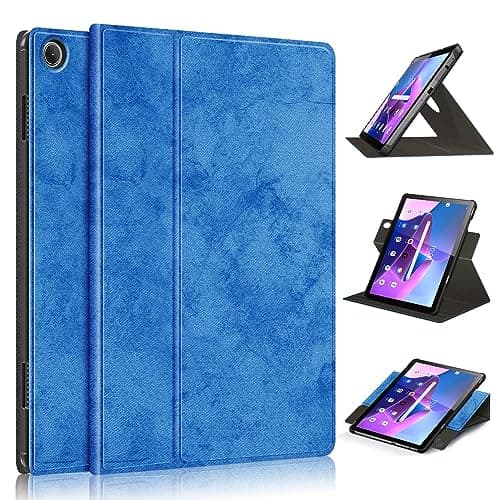 for Tab M10 3rd Gen 10.1inch TB328FU/TB328XU 2022 Shockproof Smart Tablet Cover Case,360°Multi- Viewing Angles Stand Folio Hard PC Back Shell with Auto Wake Sleep(Dark Blue)