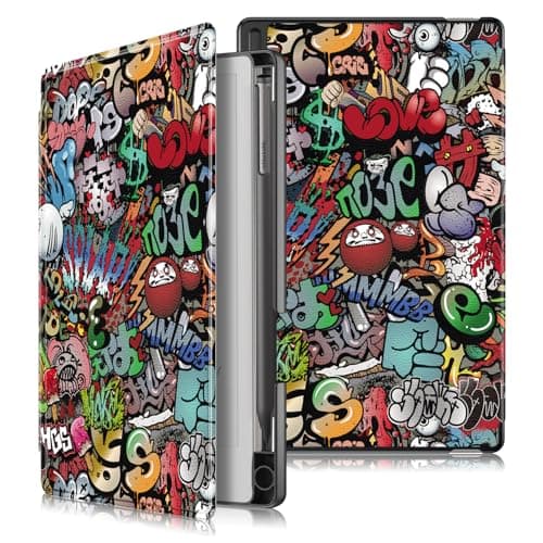 Neezee Case for Remarkable Paper Pro Move – Slim PC Hard Shell Protective Cover with Magnetic Closure, Auto Sleep/Wake, Shockproof, Stylish Design (Graffiti)