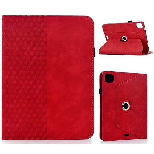Generic case Compatible with iPad Pro 10.5 (Color: Red) Smart Leather Case Rotating Stand Flip Cover
