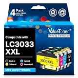 LC3033XXL Ink Cartridges Compatible with Brother LC3033 Ink Cartridges BK/C/M/Y LC3033XXL LC3035 XXL High Yield for Brother MFC-J995DW MFC-J805DW MFC-J815DW J995DWXL J805DWXL J815DWXL Printer (4-Pack)