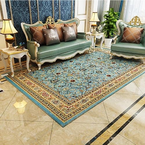 Electric Heated Floor Mats 110V Foot Heater, Electric Carpet Area Rugs Space Heater, Carbon Crystal Heating Pad Heated Foot Warmer Mat Under Desk for Office and Home(E,55x90cm)