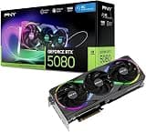 SamLng PNY NVIDIA GeForce RTX™ 5080 Epic-X™ ARGB OC Triple Fan, Graphics Card (16GB GDDR7, 256-bit, Boost Speed: 2775 MHz, PCIe® 5.0, HDMI®/DP 2.1, 2.99-Slot, NVIDIA Blackwell Architecture, DLSS 4)
