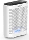 AZEUS Air Purifier for Wildfire Smoke, UV-C HEPA for Home Large Room, White