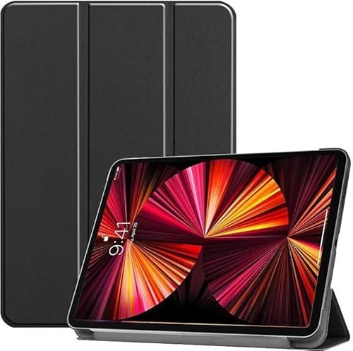 CoreParts Cover for iPad Pro 11 1,2,3 Gen. 2018-2021 for iPad Pro, COREPARTS SPARES (Gen. 2018-2021 for iPad Pro 11inch 1/2/3 Gen (2018-2021) Tri-fold Caster Hard Shell Cover with Auto Wake)