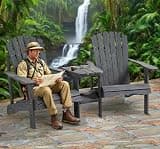 Chairs with Table Set Outdoor Wood Chair Reclined Bench