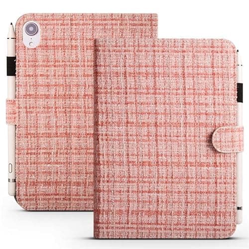 Generic case Compatible with iPad mini (A17 Pro) 2024 (Color: Pink) Smart Leather Stand Case Magnetic Flip Back Cover
