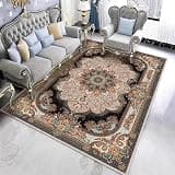 Retro Hot Carpet Under Rug, Graphene Electric Heated Floor Mat, Heated Yoga Mat w/Timer, Heated Foot Warmers Under Desk for RV Living Room Bedroom(C,140 * 200CM)
