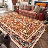 Mobile Electric Heating Carpet, Faux-cashmere Surface Indoor Floor Heating Mat, Heat Levels & 12H Timer, Hot Carpet Under Rug Instant for Home Office Study Playroom(A,140 * 200CM)