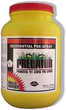 Pro's Choice Carpet Cleaning Solution Predator - Fast Acting Residential Pre-Spray Carpet Cleaner Solution w/Anti Corrosive & Anti Soiling Agent - Spot Cleaner for Carpet and Upholstery (92 oz)