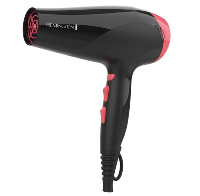 Remington Ionic Ceramic Hairdryer, 3 Heat Settings + Cool Shot, 2 Speeds, High Performance