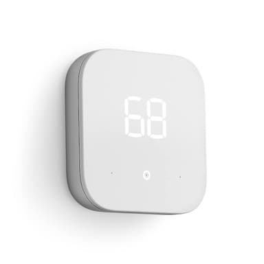 Like-New Amazon Smart Thermostat – ENERGY STAR certified, DIY install, Works with Alexa – C-wire required