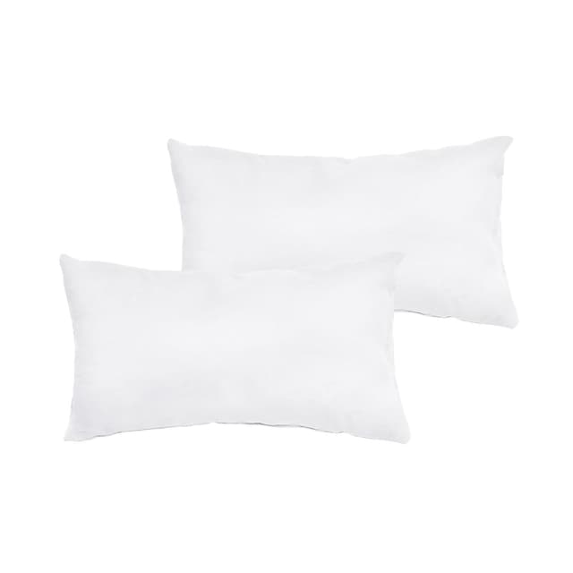 Marrywindix Tiny Pillow 2 Pack Small Decorative Pillow 9.5 x 5.5 in Travel Pillows Soft Pet Pillow for Camping Travel Sleeping Bed Sofa Neck Knee Wrist Support (White)