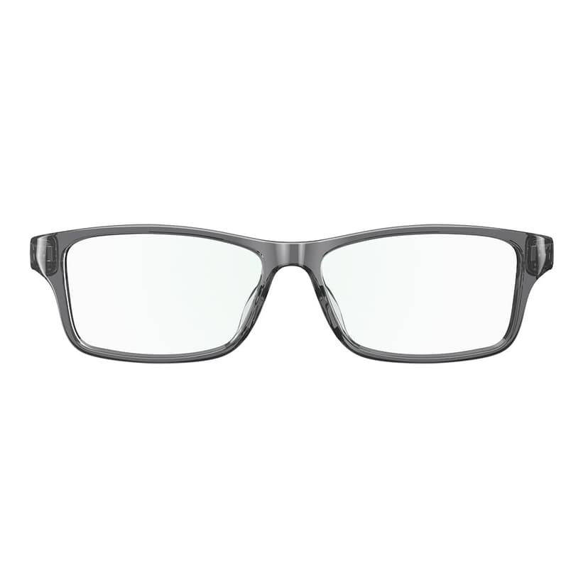 Amazon Echo Frames (newest model), Smart glasses, Designed for Alexa+, Modern Rectangle frames in Charcoal Gray with blue light filtering lenses
