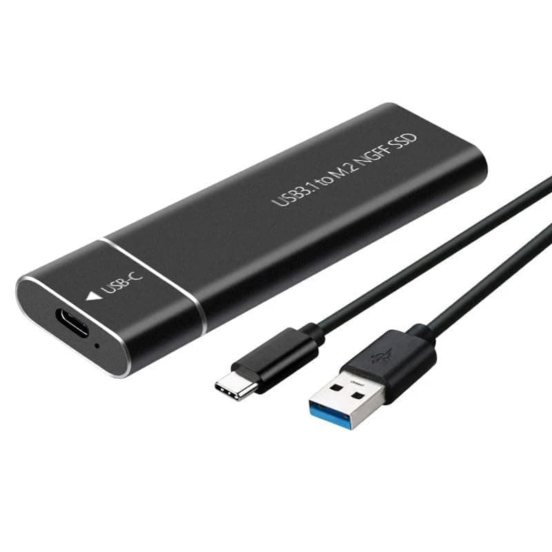 Portable Mobile Solid State Drive, 2TB Portable SSD, External Hard Drive USB C Portable SSD, Up to 3.0 High-Speed Transmission, USB 3.1, External Solid State Drive for Android, Windows, MacOS (Black)