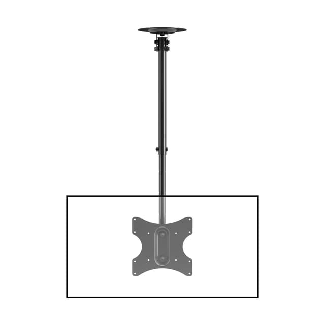 Suptek Ceiling TV Mount Fits Most 23-43 inch LCD LED Plasma Panel Display with Max VESA 200x200mm Loaded up to 35kg/77.16lbs Height Adjustable MC3260
