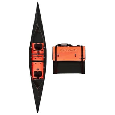 Oru Haven Foldable Kayak | for 1 or 2 People - Stable, Durable, Lightweight - Lake and River Kayaks - Beginner, Intermediate - Size (Unfolded): 16'1" x 33", Weight: 41 Lbs, Black