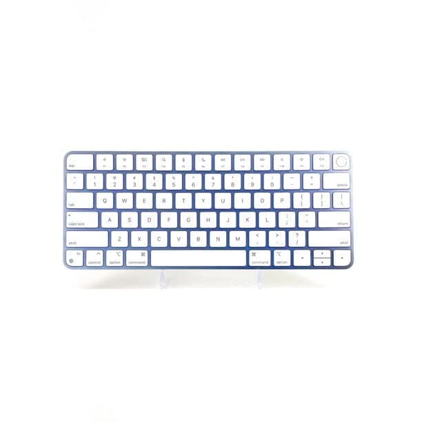 Apple Magic Keyboard with Touch ID Mac Models with Apple Silicon, (QWERTY English) Blue (Renewed)