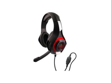 Nyko Core Universal Stereo Gaming Headset w/Retractable Microphone, Red LEDs & Soft Ear Cushions - Perfect for PS5, PS4, Xbox, PC & Nintendo Switch Gaming!