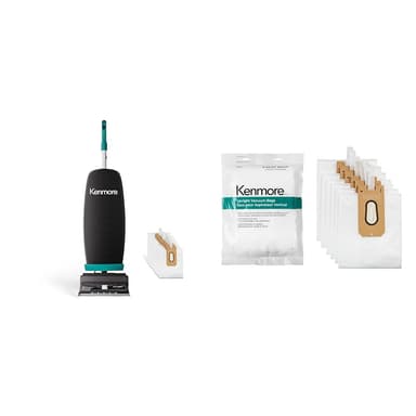 Kenmore BU1001 B200 Series Commercial Vacuum Cleaner Lightweight 14L Capacity Bagged Upright Vac UB100 B200 Series Replacement Dust Bags, Pack of 6