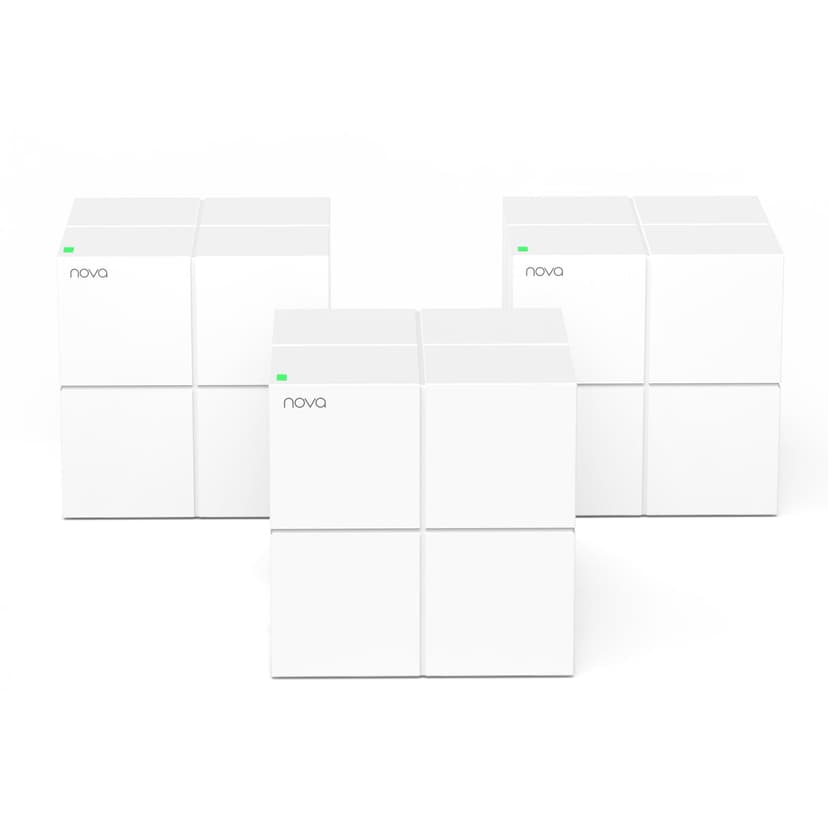 Tenda Nova Mesh WiFi System MW6 - Covers up to 4-6 Bedroom Houses- AC1200 Whole Home WiFi Mesh System - Gigabit Dual-Band Mesh Network - Replaces Wireless Router and WiFi Extender - 3-Pack