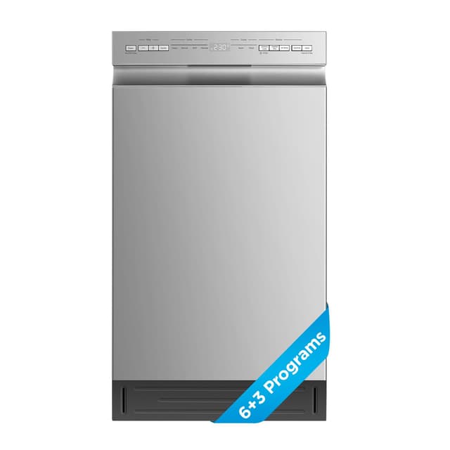 Midea MDF18A1AST Built-in Dishwasher with 8 Place Settings, 6 Washing Programs, Stainless Steel Tub, Heated Dry, Energy Star