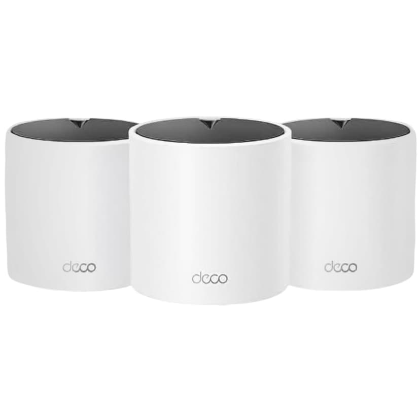 TP-Link Deco X15 Dual-Band AX1500 WiFi 6 Mesh Wi-Fi System | Replaces Routers and Extenders | Covers up to 5,600 sq.ft. | 2 Gigabit Ports per Unit, Supports Ethernet Backhaul, 3-Pack