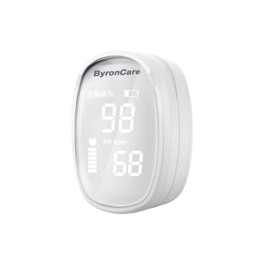 Byroncare Pulse Oximeter, O2 Pulse Oximeter Fingertip and Oxygen Monitor Fingertip, Oximeter Finger Meter With Blood Oxygen Monitor and Oxygen Sensor For Adults.