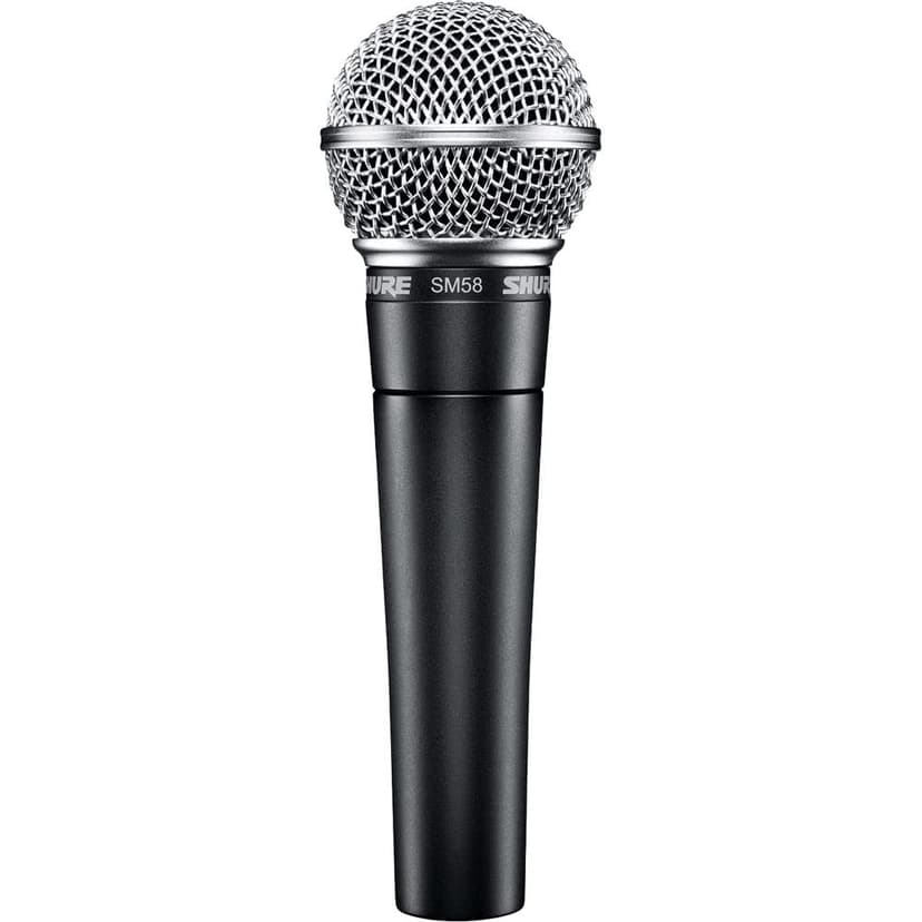 Shure SM58 Professional XLR Dynamic Vocal Microphone – Cardioid Mic for Live Performance, Studio Recording, Podcasting & Broadcasting (SM58-LC)