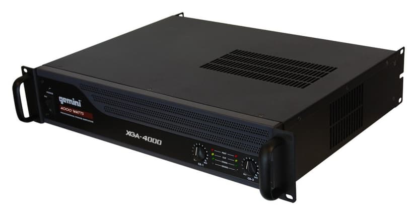 Gemini Professional 4000W 2-Channel Power Amplifier – Durable DJ & PA Power Amp with XLR/RCA Inputs, Bridge Mode, Short Circuit Protection, Thermal Cooling, Speakon & Binding Post Outputs (XGA-4000)