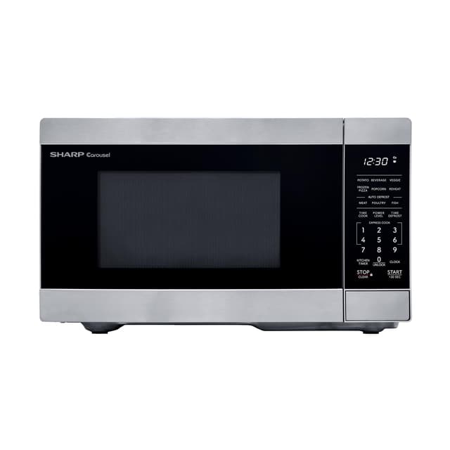 SHARP Countertop Microwave Oven with Removable 10.6" Carousel Turntable, 900 Watt, 0.9 Cubic Feet, Stainless Steel