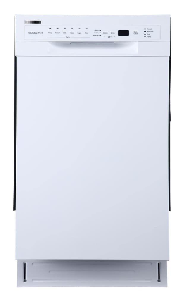 EdgeStar BIDW1802WH 18 Inch Wide 8 Place Setting Built-In Dishwasher