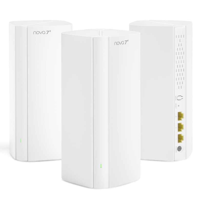 Tenda WiFi 7 Mesh System BE3600 – Dual Band Mesh WiFi System for Home, Covers Up to 6,600 Sq. Ft., Seamless Mesh Network with 3 Gigabit Ports, Supports 160+ Devices, MLO, VPN, 4K QAM, ME3 Pro (3-Pack)