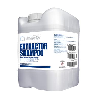 Nanoskin EXTRACTOR SHAMPOO Low Foaming Carpet Cleaner 5 Gallons - Machine Use Upholstery Cleaner, Stain Remover & Odor Eliminator on Rug Car Upholstery Carpets | For Automotive, Home, Office & More